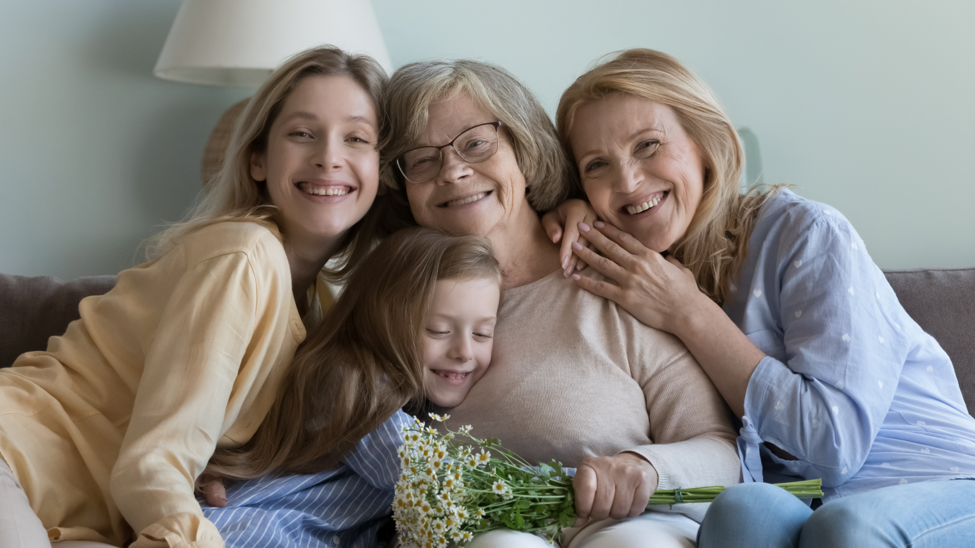 four generations of women